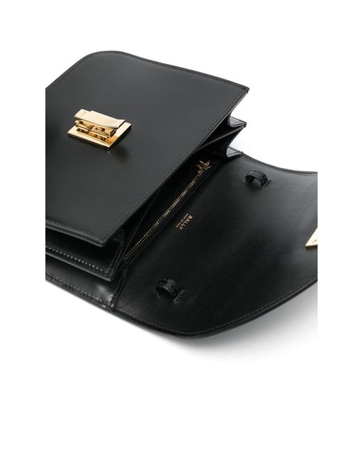 Bally Black Logo Shoulder Bag