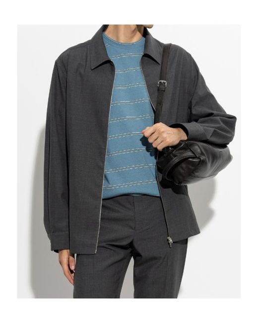 Jil Sander Black Long-Sleeve Zip-Up Jacket for men