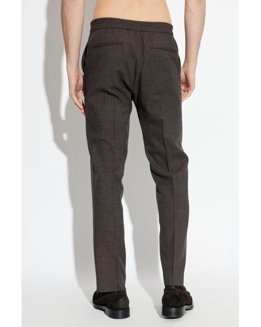 Paul Smith Gray Micro Houndstooth Straight Pants for men