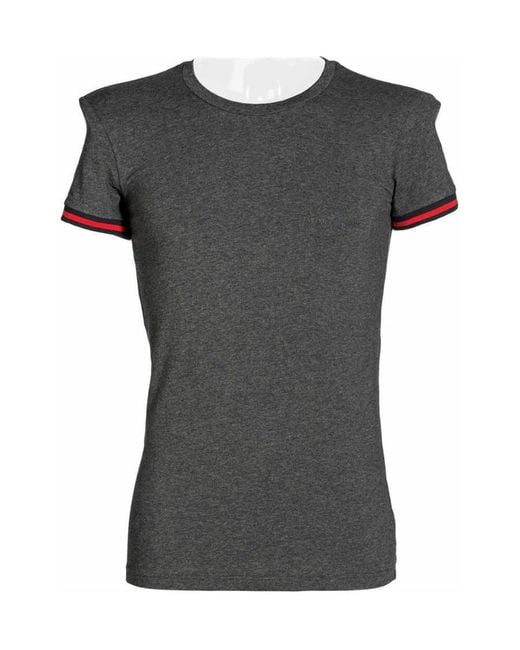 Emporio Armani Gray Logo T-Shirt for men