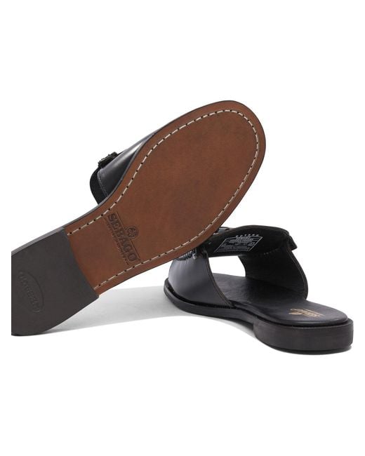 Sebago Black Will Open Toe Slides