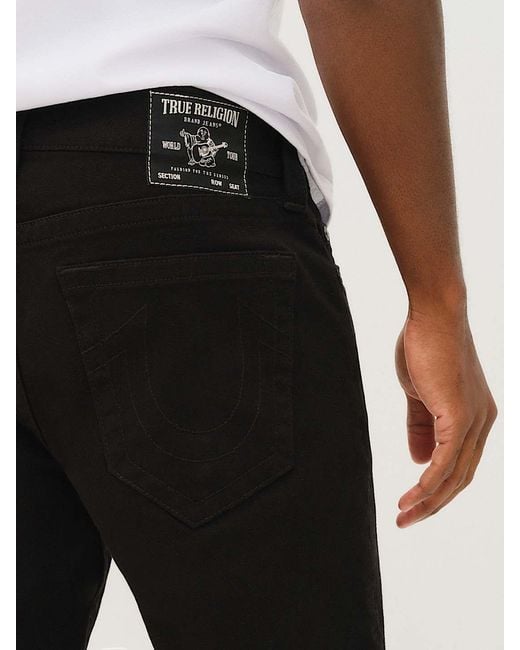True Religion Black Multi-Pocket Jeans for men