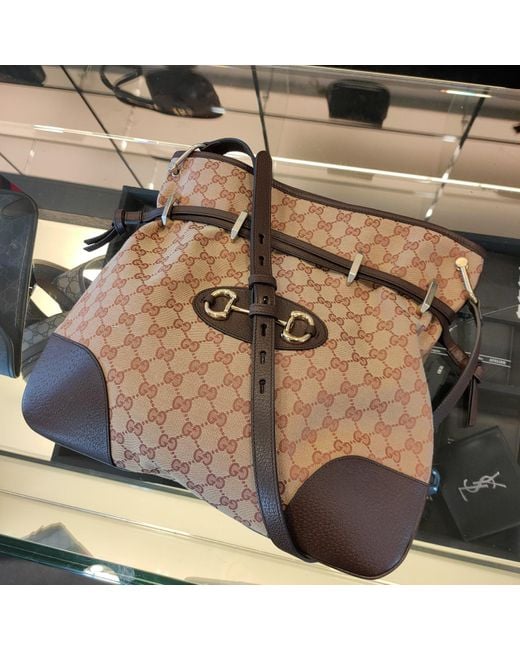Gucci Brown 1955 Horsebit Messenger Bag