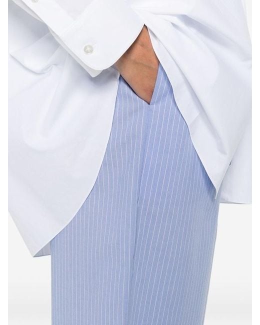 The Row Blue Drawstring Casual Pants