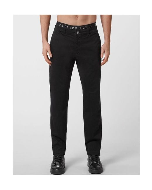 Philipp Plein Black Logo Slim Jeans for men