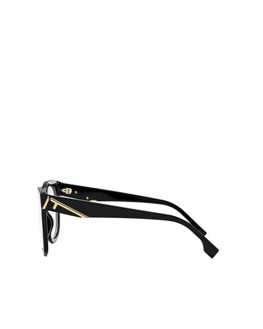Fendi White Eyewear Square-Frame Glasses