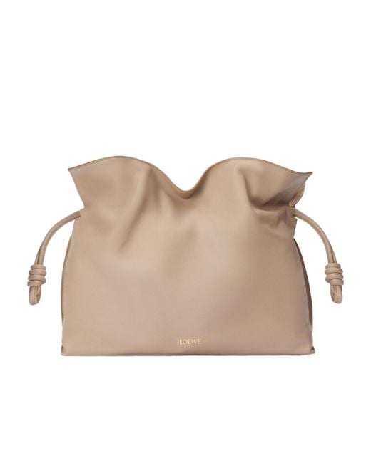 Loewe Natural Large Flamenco Clutch