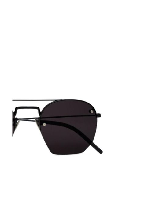 Saint Laurent Black Eyewear Sl 422 Aviator Sunglasses