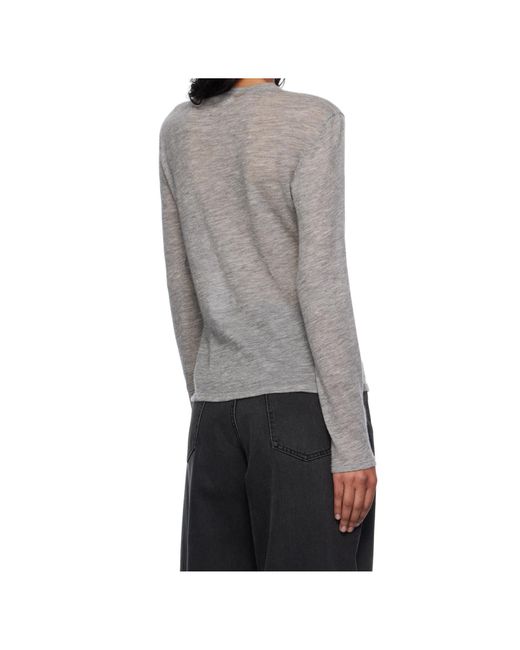 The Row Gray Long-Sleeved Sweater