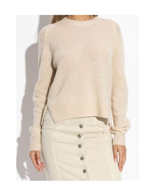 Isabel Marant White Lylia Crewneck Knitted Jumper