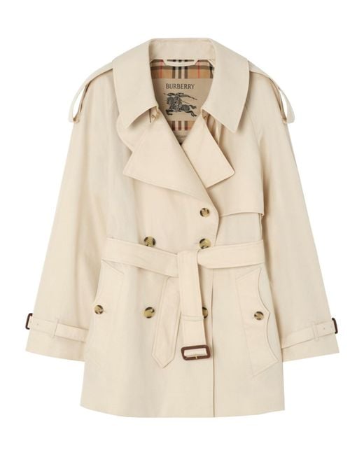Burberry Natural Fitzrovia Short Trench Coat