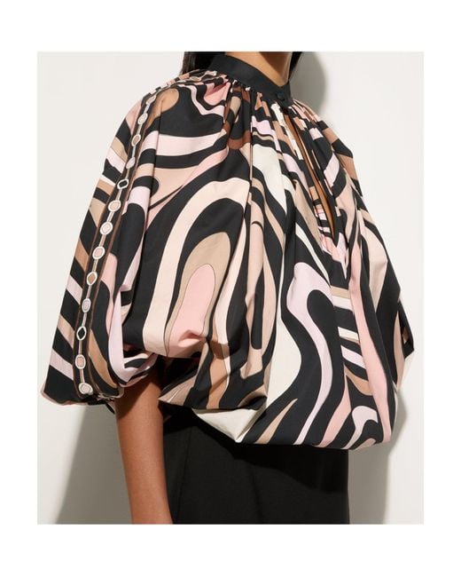 Emilio Pucci Black Printed Sweatshirt