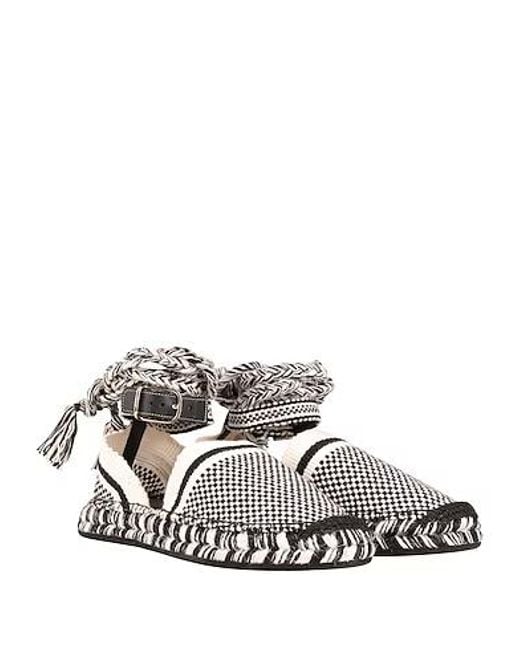 Chloé Metallic Flat Espadrille Sandals