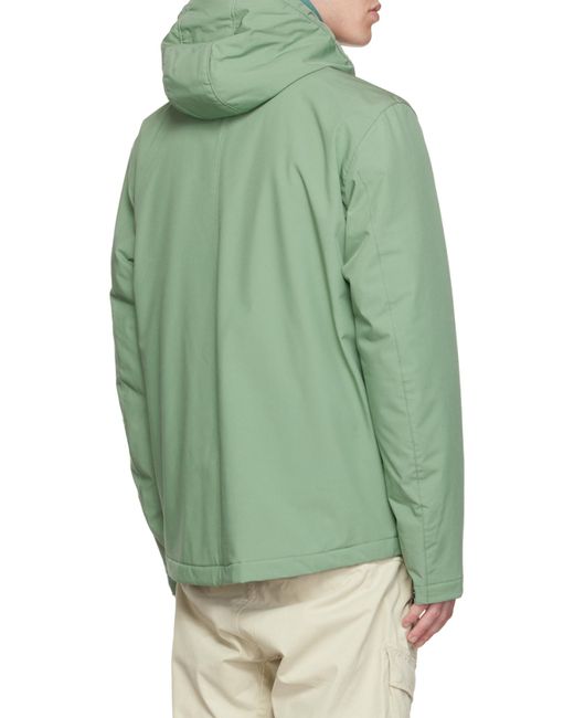 Stone Island Green Logo-Patch Jacket for men