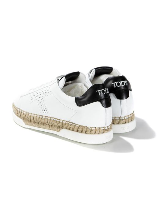 Tod's White Logo Details Casual Sneakers
