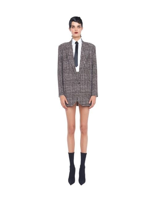 Norma Kamali Gray Long-Sleeved Casual Jacket