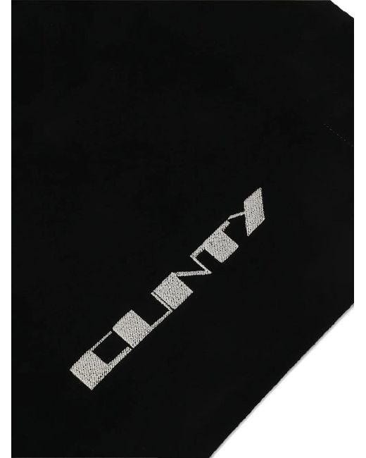 Rick Owens Black Drkshdw Logo Detailed Top Handle Bag for men