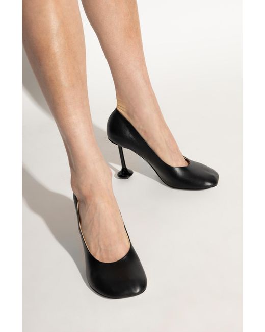 Loewe Black Toy High-Heel Round-Toe Pumps