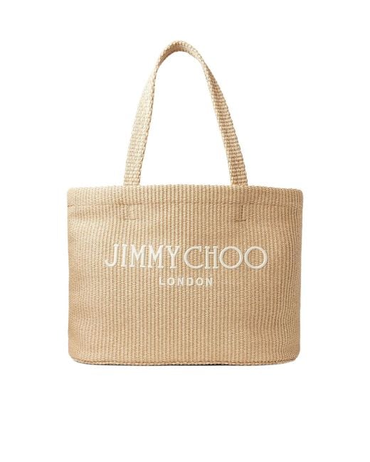 Jimmy Choo Natural Printed Handbag