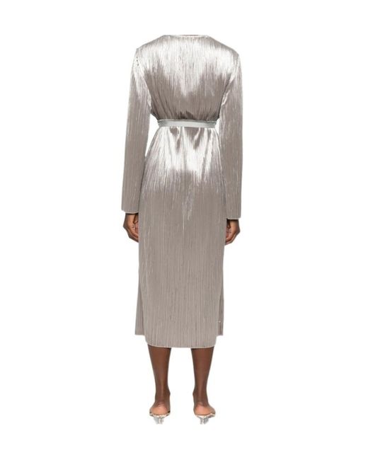 Forte_forte Gray Lace-Up Dress