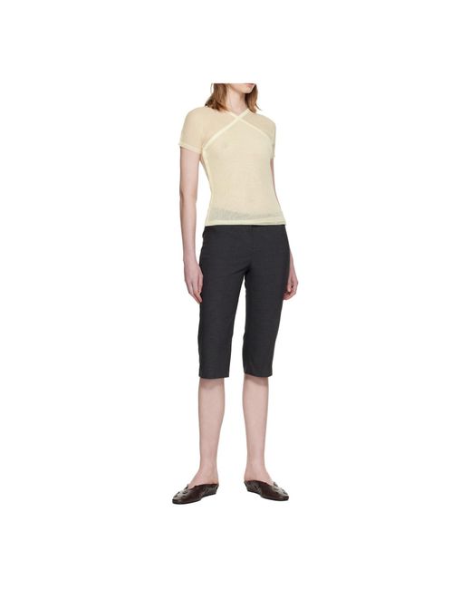 Paloma Wool White Crossed Raglan Top