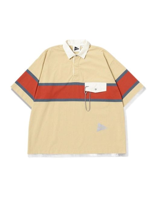 And Wander Multicolor X Gramicci Tech Rugby Polo Shirt for men