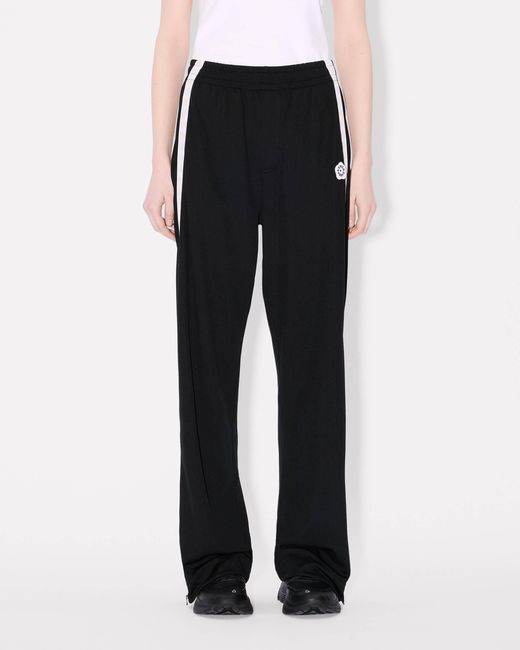 KENZO Black Embroidered Trackpants