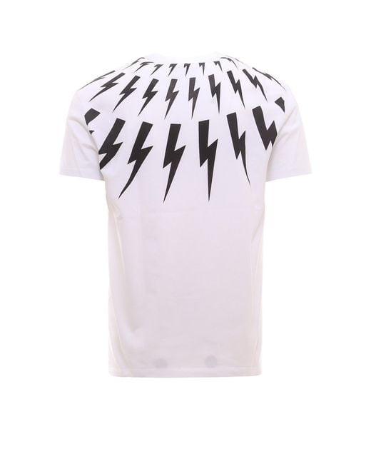 Neil Barrett Pink X Felix The Cat Thunder Bolt T-Shirt for men