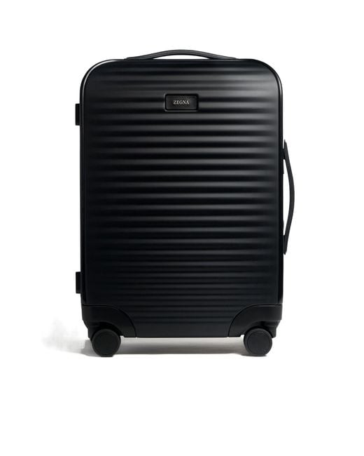 Zegna Black Leggerissimo Trolley Suitcase for men