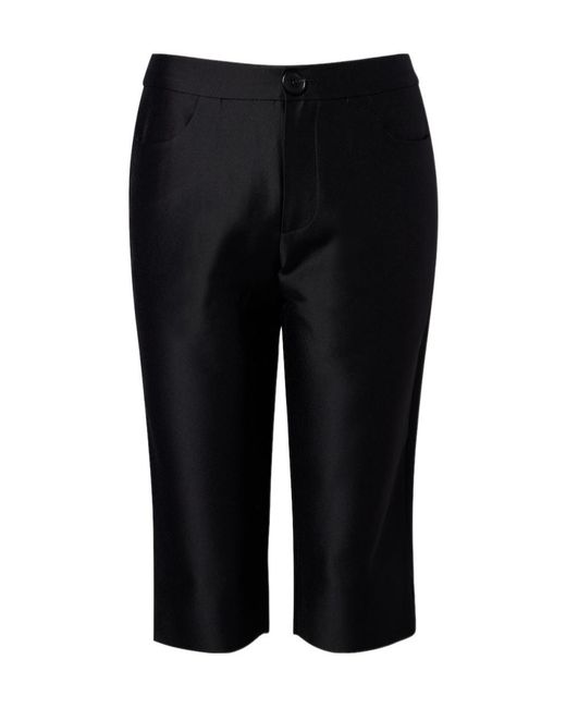ShuShu/Tong Black Satin Shorts