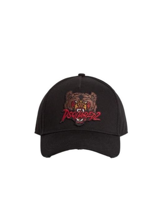 DSquared² Multicolor Tiger Logo Baseball Cap for men