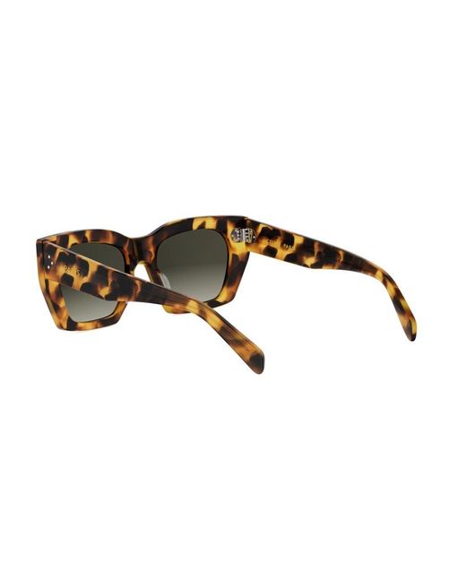 Céline Multicolor 3 Dots Havana Square Sunglasses