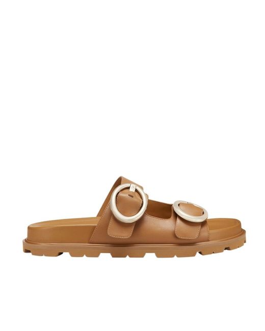 Stuart Weitzman Women's Brown Benni Sport Slide