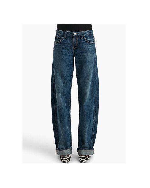 Khaite Blue Karo Straight-Leg Jeans