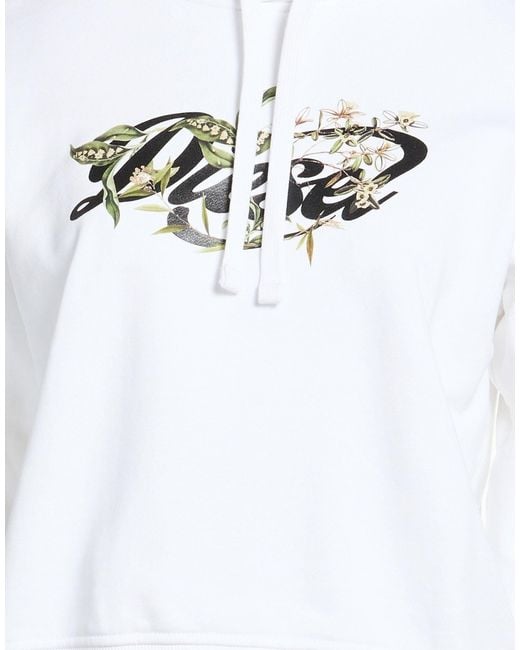 DIESEL White Solid Color Printed Hoodie