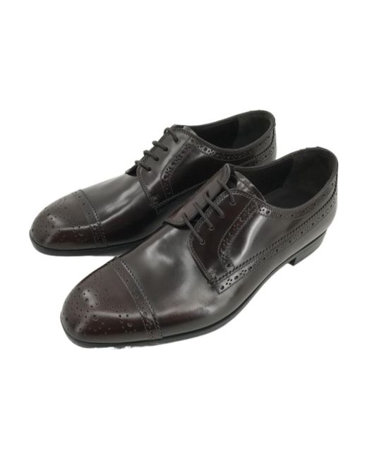Emporio Armani Black Logo Business Casual Shoes for men