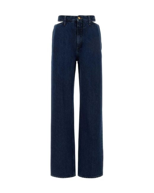 Jil Sander Blue Belt Loops Jeans