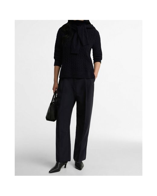 Barbour Black Collared Sweater