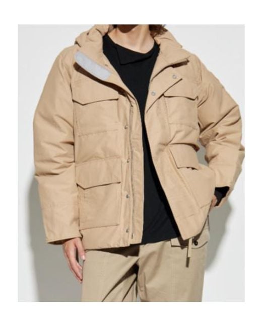 Canada Goose Natural Hooded Pocketed Padded Jacket for men