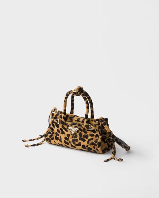 Prada Metallic Bonnie Mini Printed Shoulder Bag
