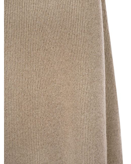 Fabiana Filippi Natural Platinum And Lurex Long Skirt