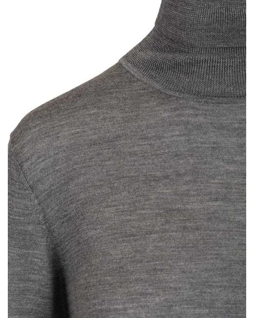 Forte_forte Gray Turtleneck Sweater