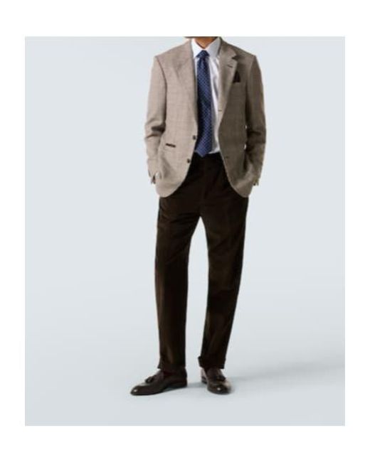 Dunhill Black Cotton And Cashmere Corduroy Straight Pants for men