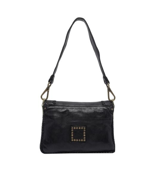 Campomaggi Black Flap Shoulder Bag