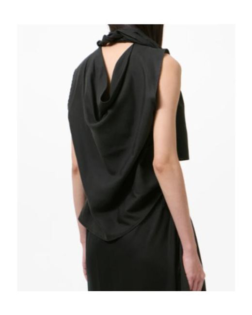 Our Legacy Black Virtuous Draped Neck Top