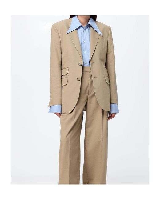AMI Natural Lapel Long-Sleeved Suit Jacket