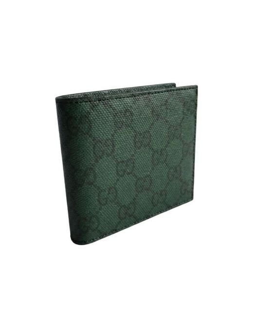 Gucci Green Essence Classic Bi-Fold Wallet for men