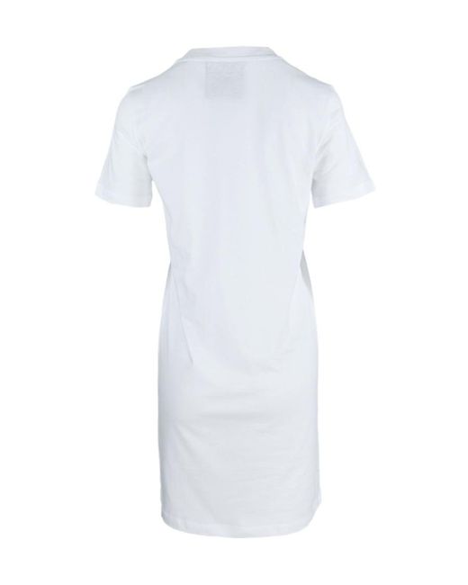 Moschino White Logo Dress