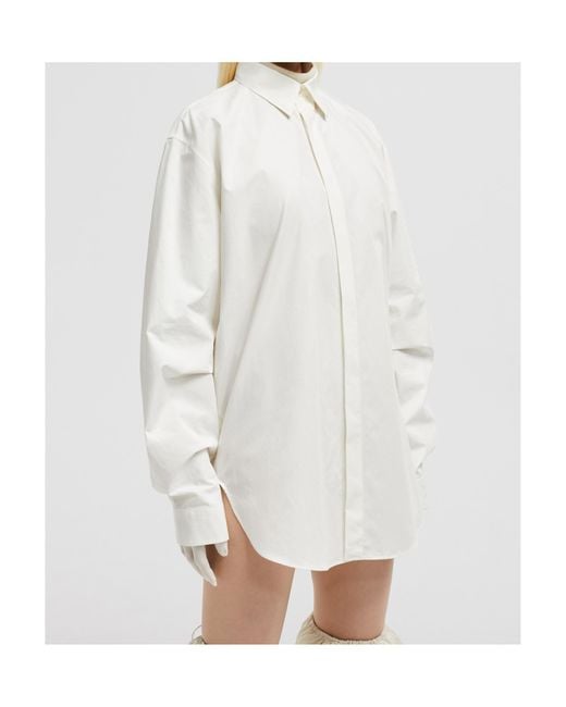 Moncler White X Willow Smith Long Sleeve Cotton Shirt