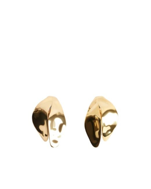 Balenciaga Metallic Bloom Xs Earrings